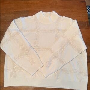 Brunello Cucinelli Cream Turtleneck Sweater